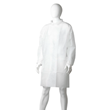 Polypropylene Domed Laboratory Coat White, Large Size, 45gsm, 25 Coats Box